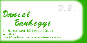 daniel banhegyi business card