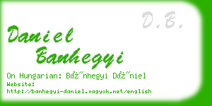 daniel banhegyi business card